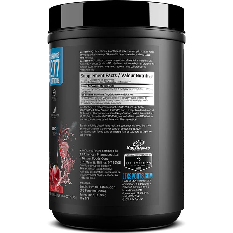 EFX Sports KreAlkalyn Powder 500g - Image 18