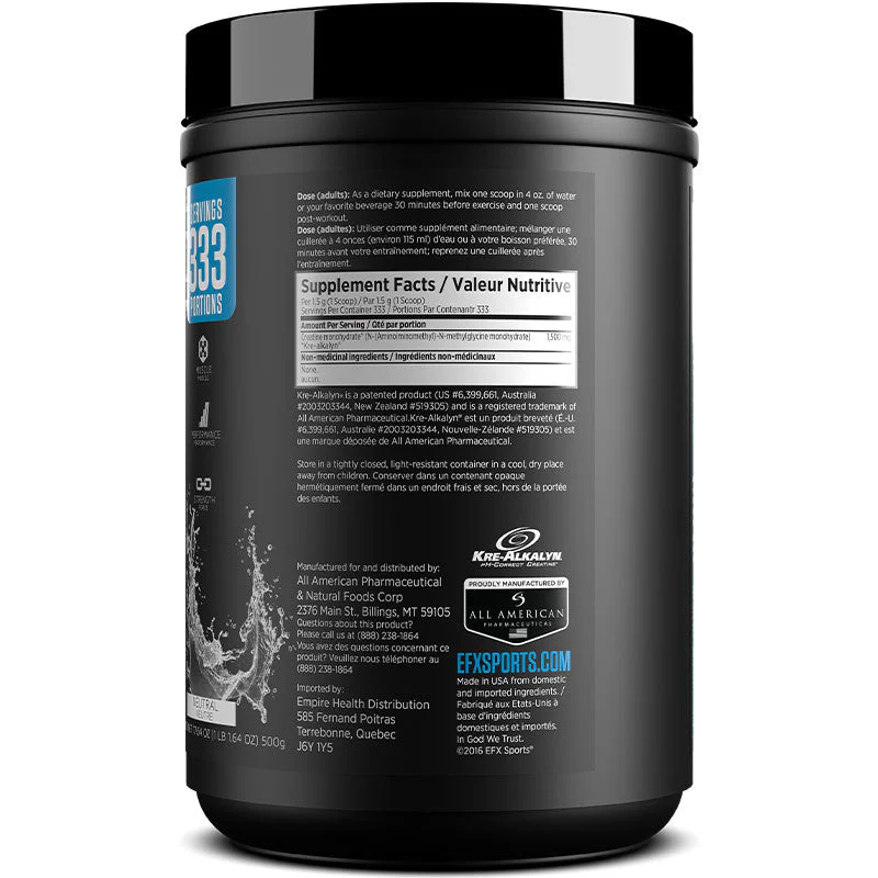 EFX Sports KreAlkalyn Powder 500g - Image 19