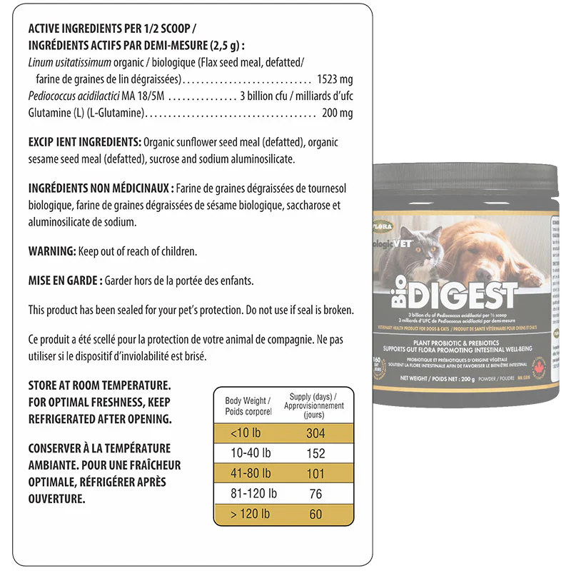 Flora BioDIGEST® Plant Probiotic and Prebiotics 200g - Image 2