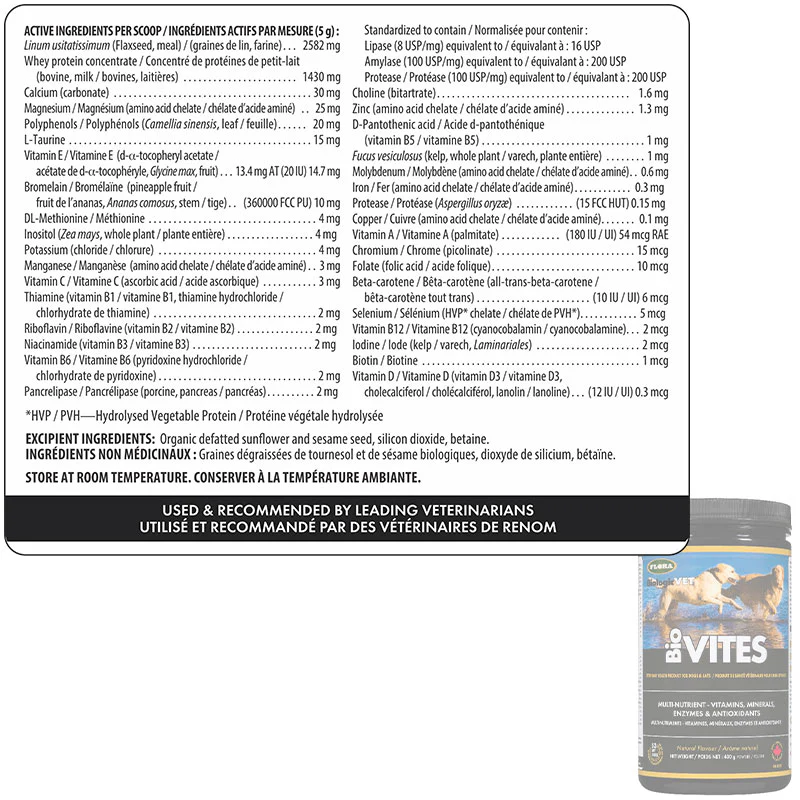 Flora BioVITES Complete Multi-Nutrient Supply 400g - Image 2