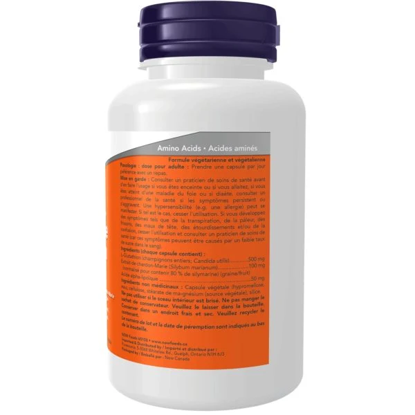 NOW Glutathione 500mg 60vcaps - Image 3