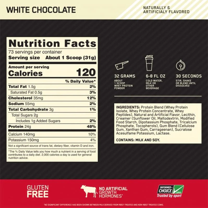 Optimum Nutrition 100% Gold Standard Whey 5lb - Image 10