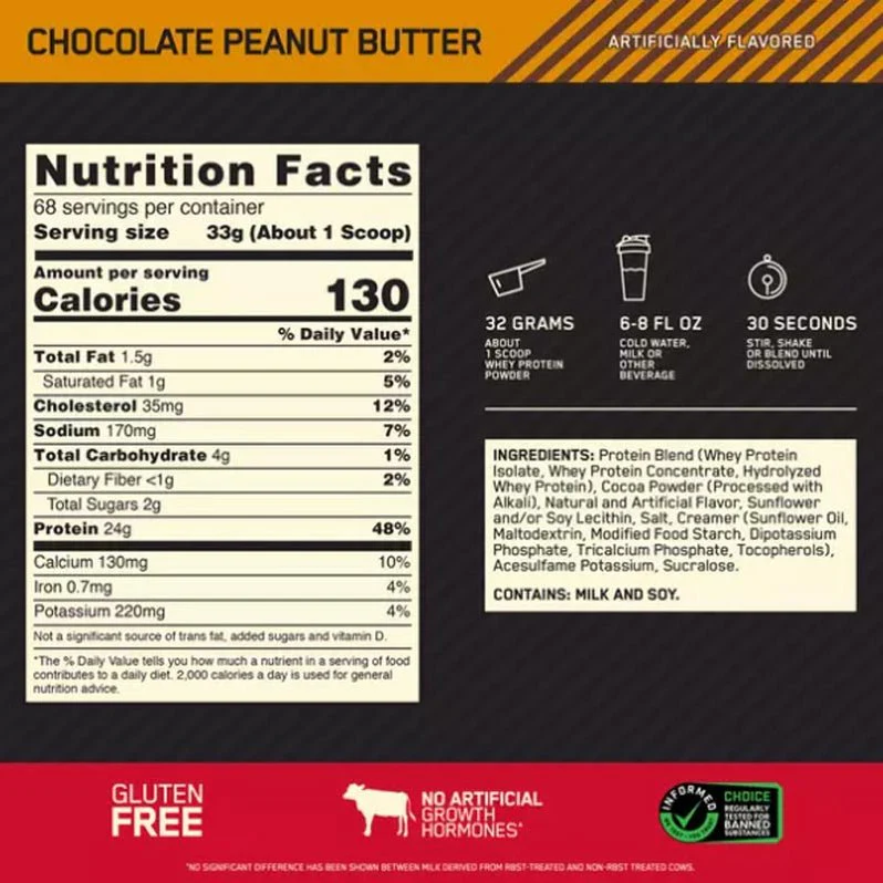 Optimum Nutrition 100% Gold Standard Whey 5lb - Image 12