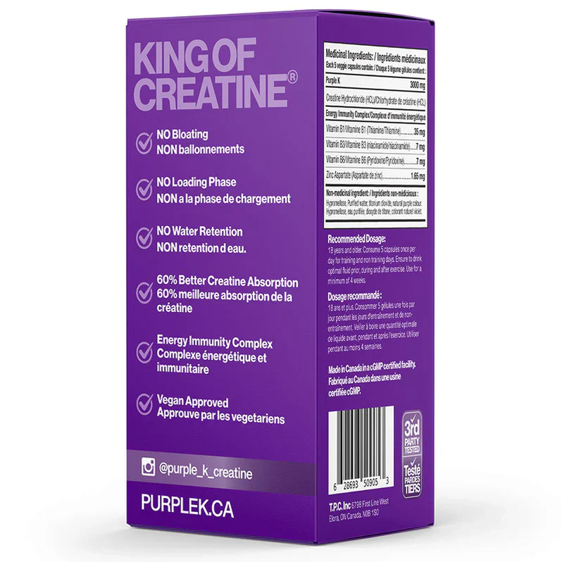 Purple K Creatine 150 Caps - Image 4