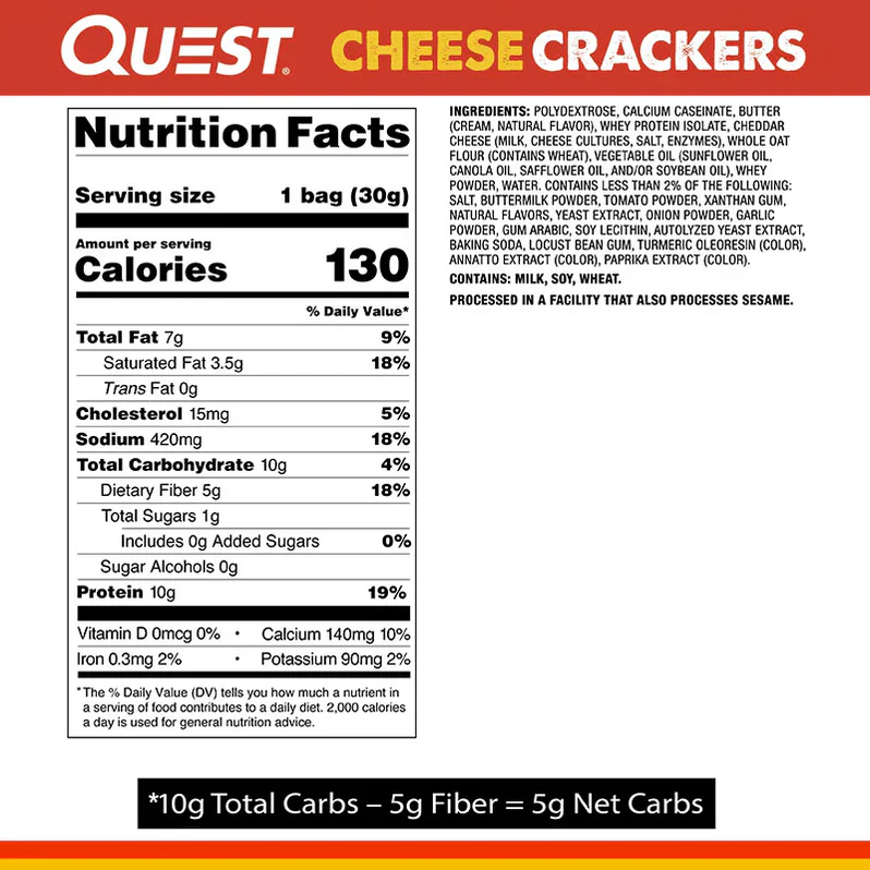 Quest Crackers Cheddar Blast BOX - Image 3