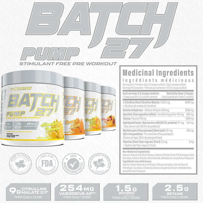 TC Nutrition Batch 27 Pump Stim Free - Image 3